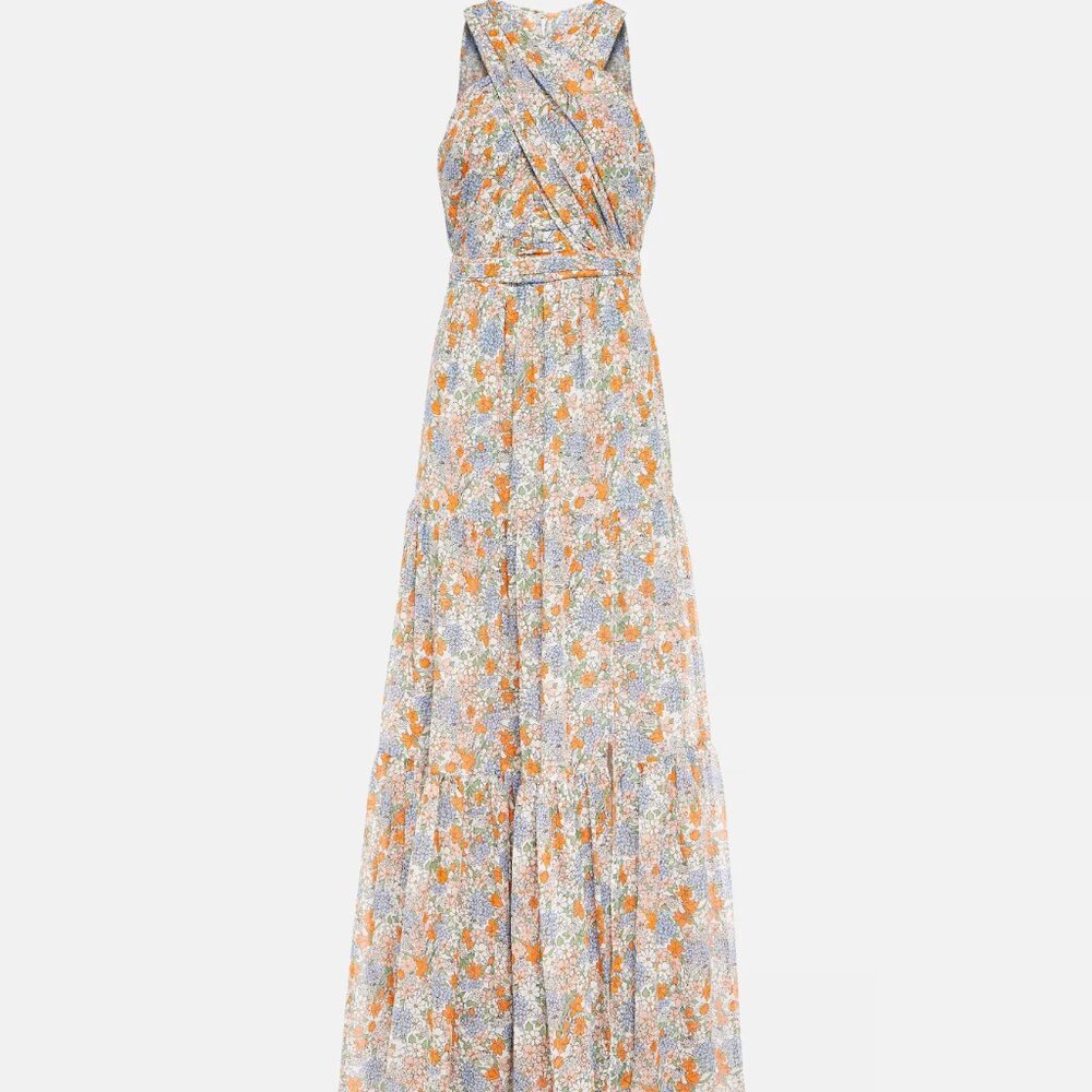 Veronica Beard Florencia Silk Maxi Dress - size 2